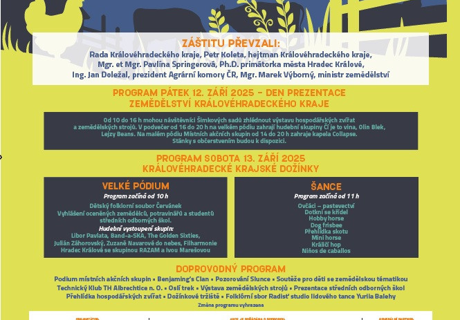 20.královéhradecké krajské dožínky 2025