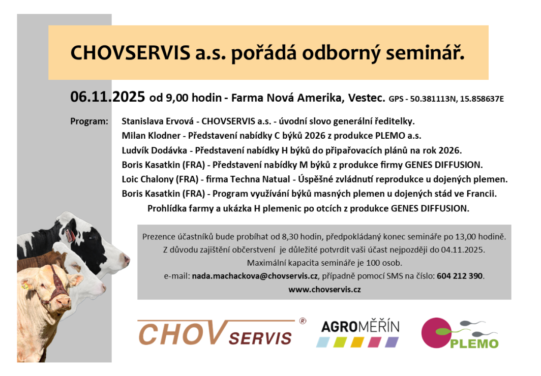 Pozvánka na odborný seminář 
6.11.2025